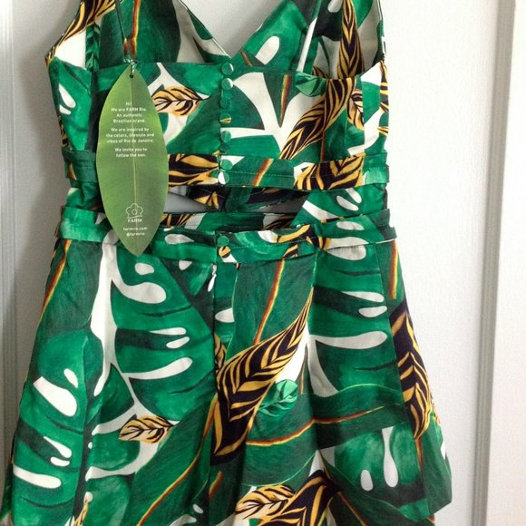 Farm Rio Max Amazonia Cutout Mini Dress - Picture 6 of 13